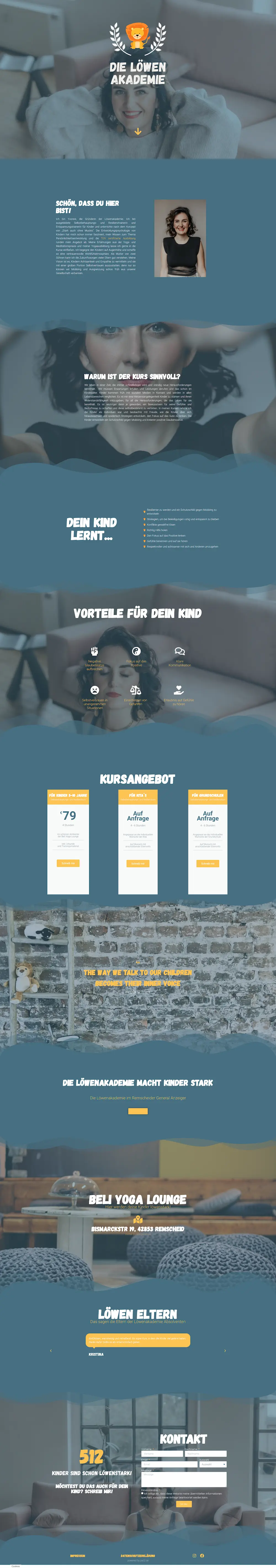 Website Löwen Akademie